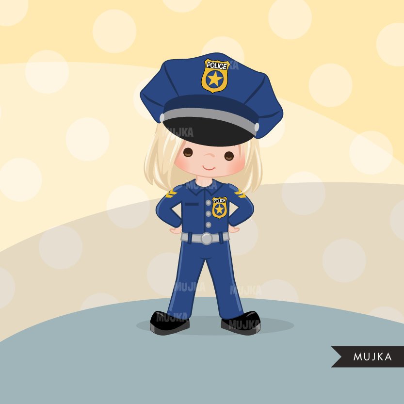 police girl cliparts