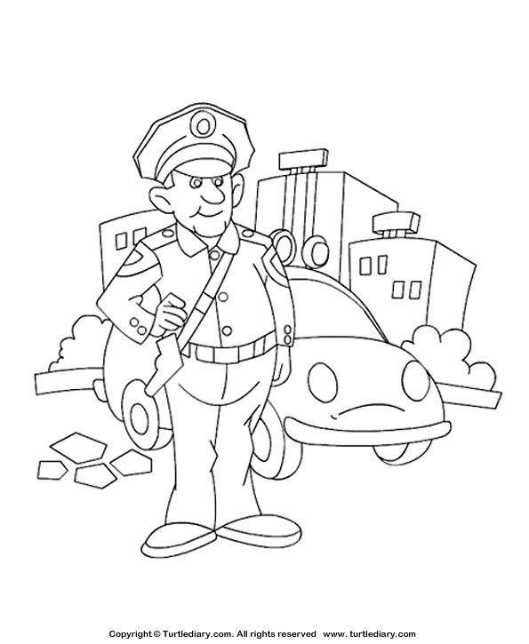 policeman coloring pages