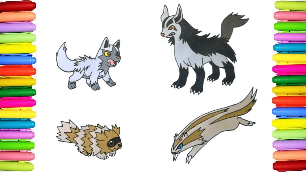 poochyena coloring pages