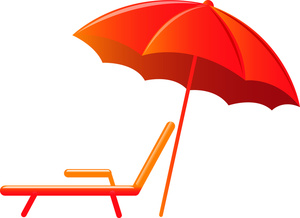 Lounge Chair and Beach Umbrella, Symbols of a Relaxing Vacation at ...