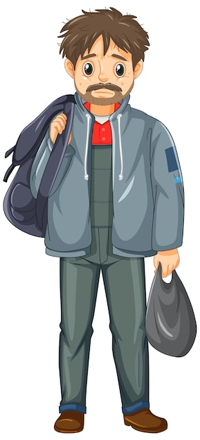 Poor Person Cartoon Vectors &amp; Illustrations for Free Download