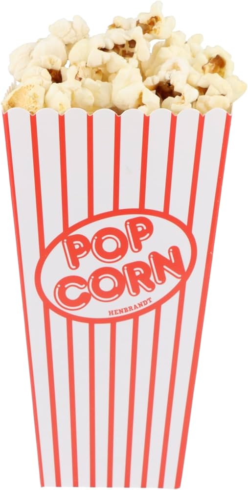 Amazon.de: HENBRANDT 10 kleine Popcorn-Dosen, 14 x 7,5 cm,  Retro-Popcorn-Topf, Bonbons, Gebäck, Behälter für Partys, Geburtstag,  Filmabende und ...