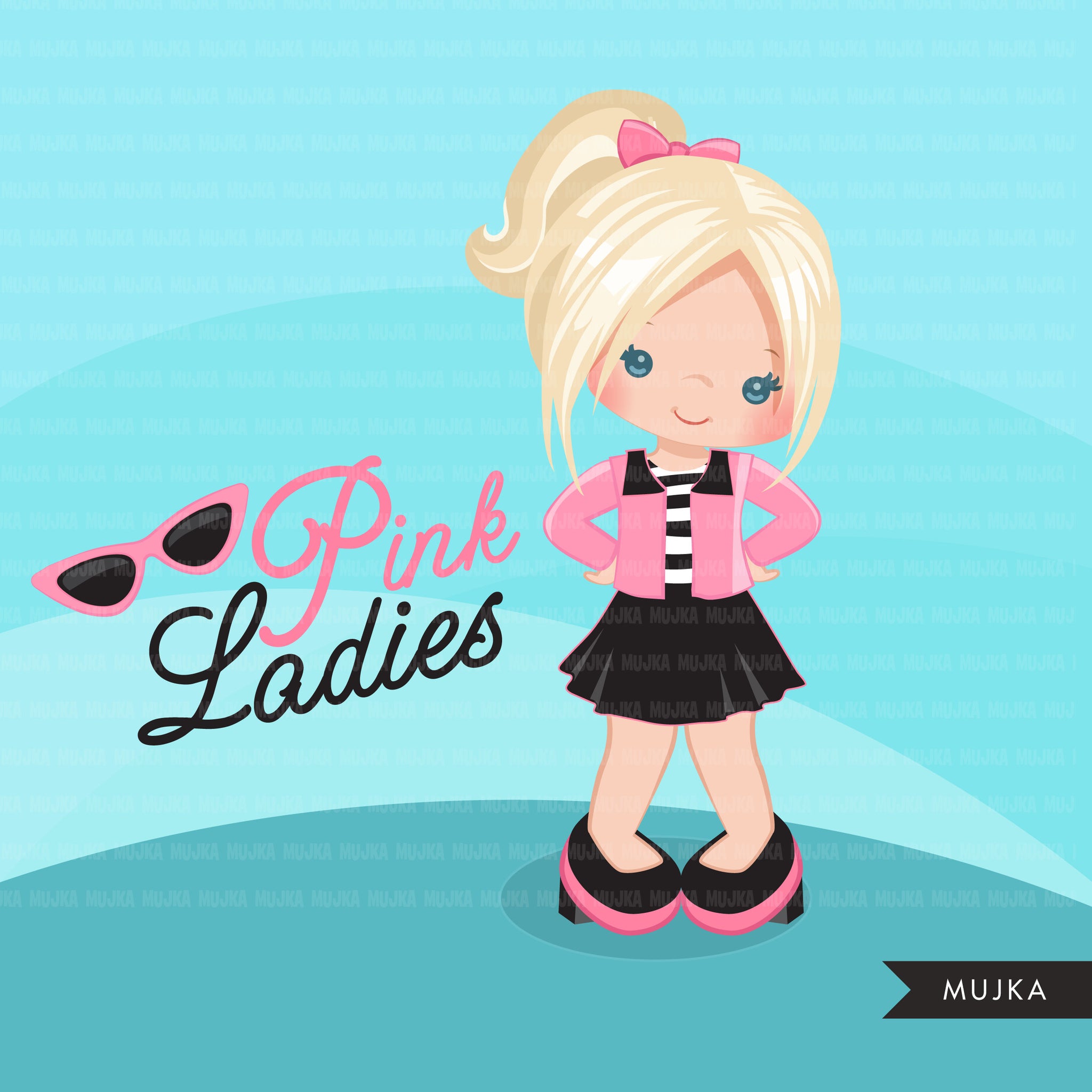 popular girl cliparts