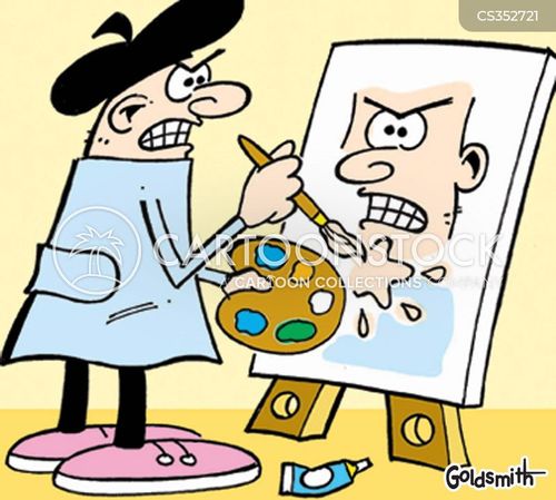 portrait painting cliparts