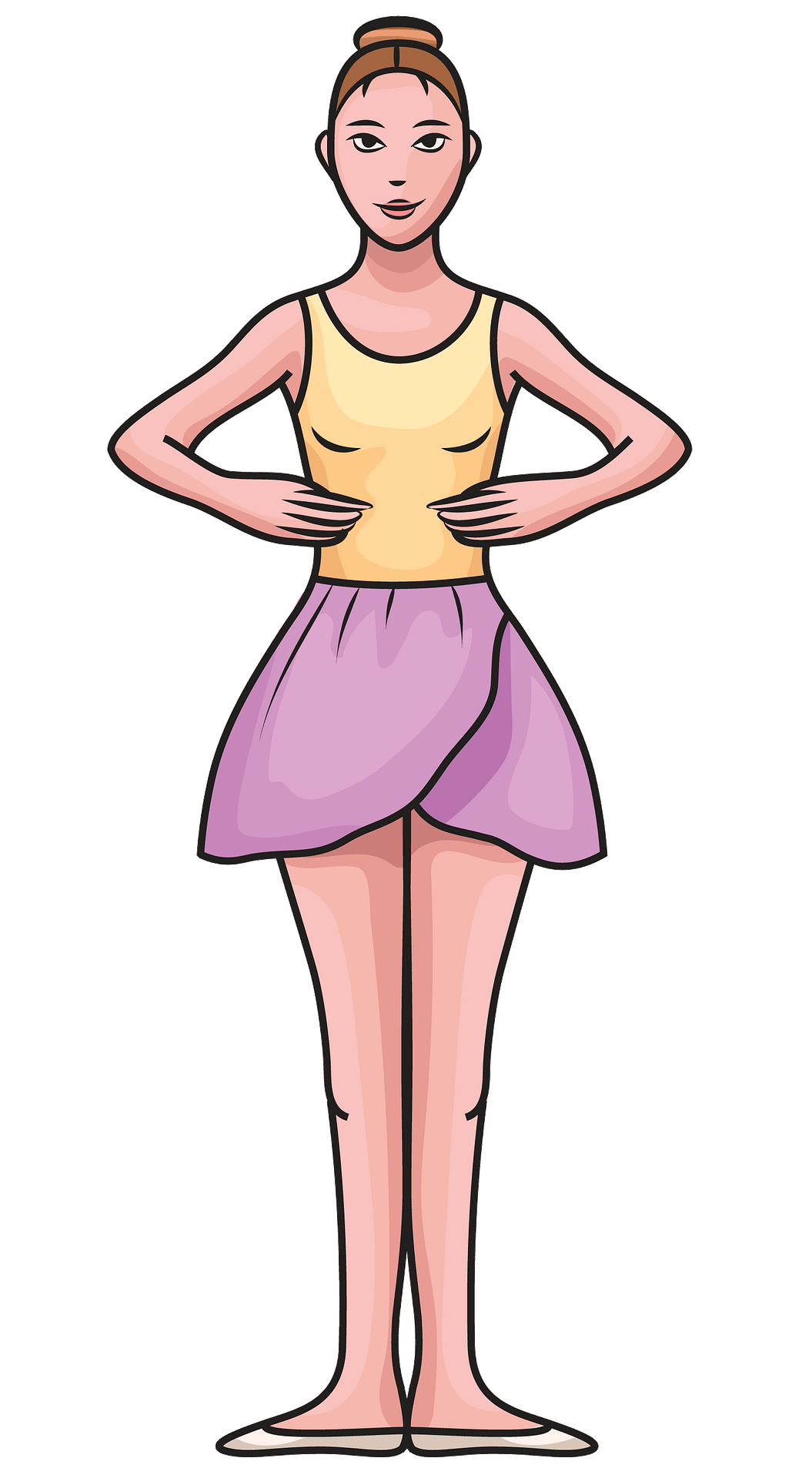 Ballet position 1 - Free vector clipart images on clipart library.com