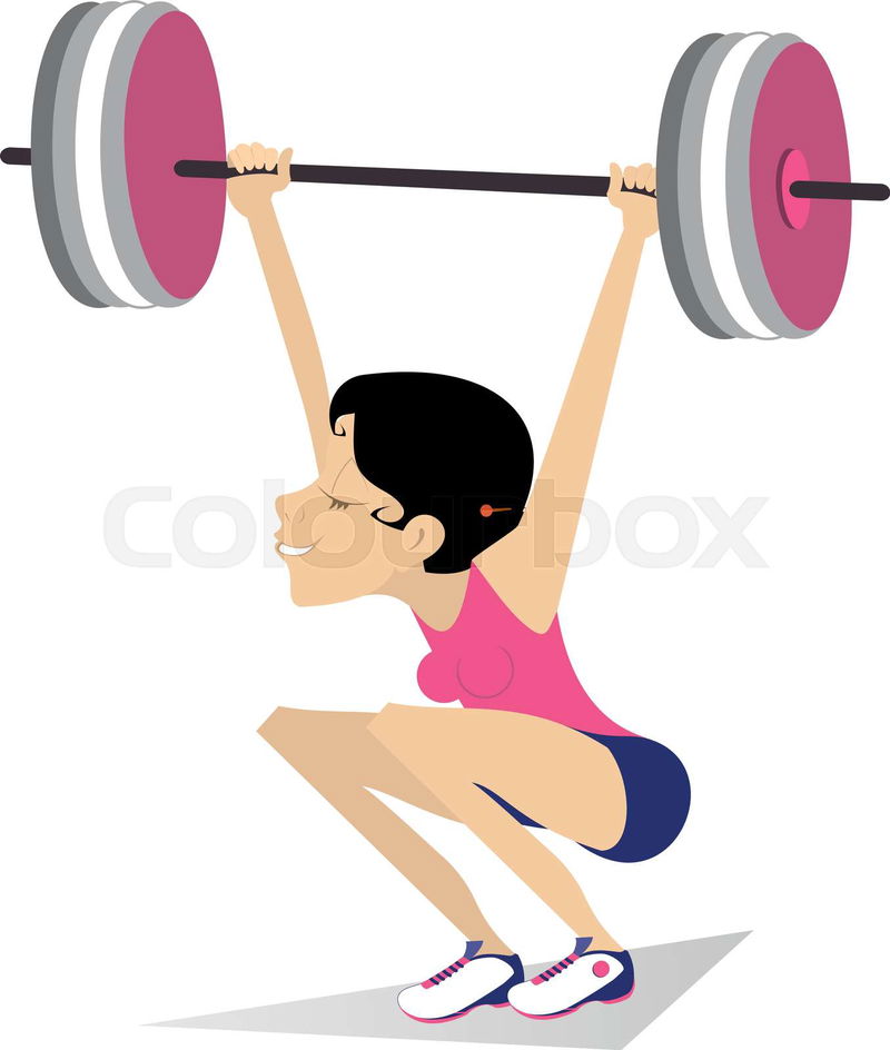powerlifting cartoon images