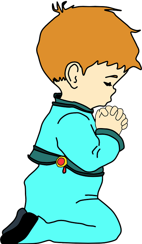 Praying child - Free vector clipart images on clipart library.com