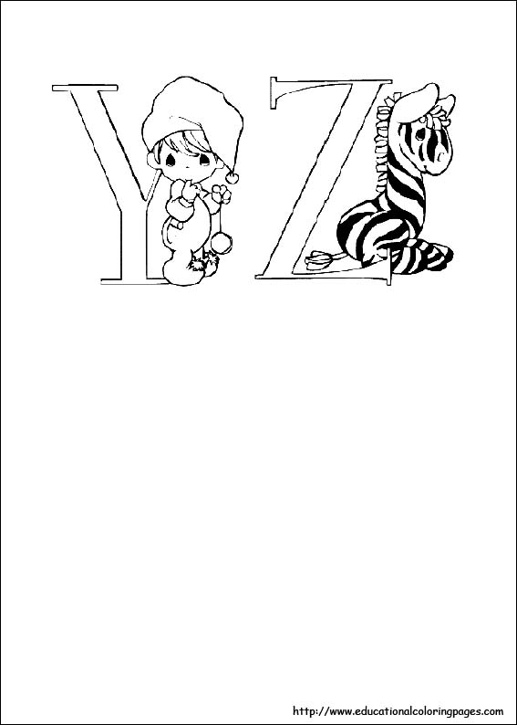 precious moments alphabet a z coloring pages