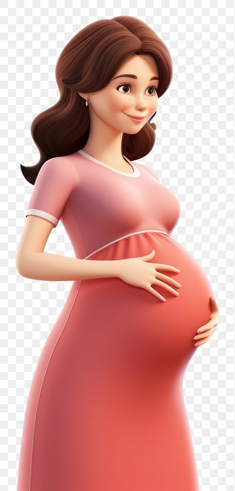 pregnant girl cartoon