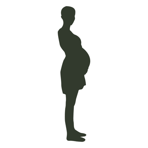 Pregnant Woman Silhouette PNG &amp; SVG Design For T-Shirts