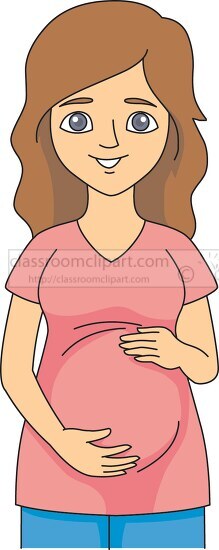 pregnant woman clipart