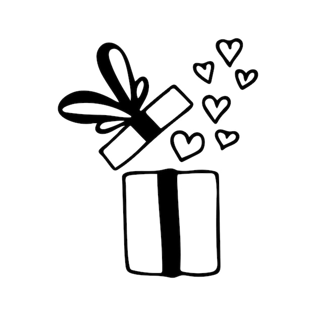 present cliparts outline