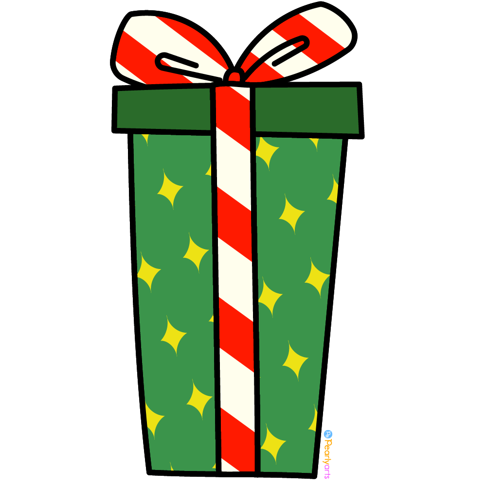 FREE Green Gift Clipart (Royalty-free) | Pearly Arts