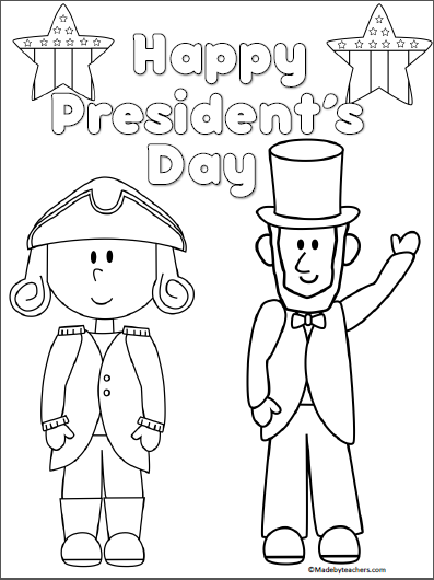 presidents day coloring sheets