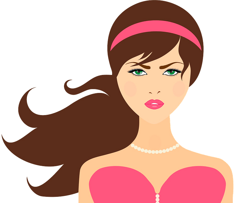 pretty person cliparts
