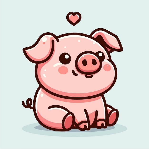 pretty pig cliparts