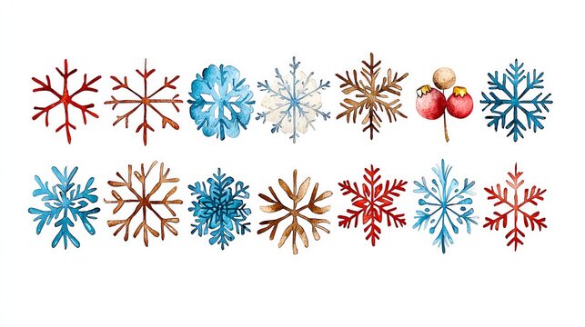 pretty snowflake cliparts