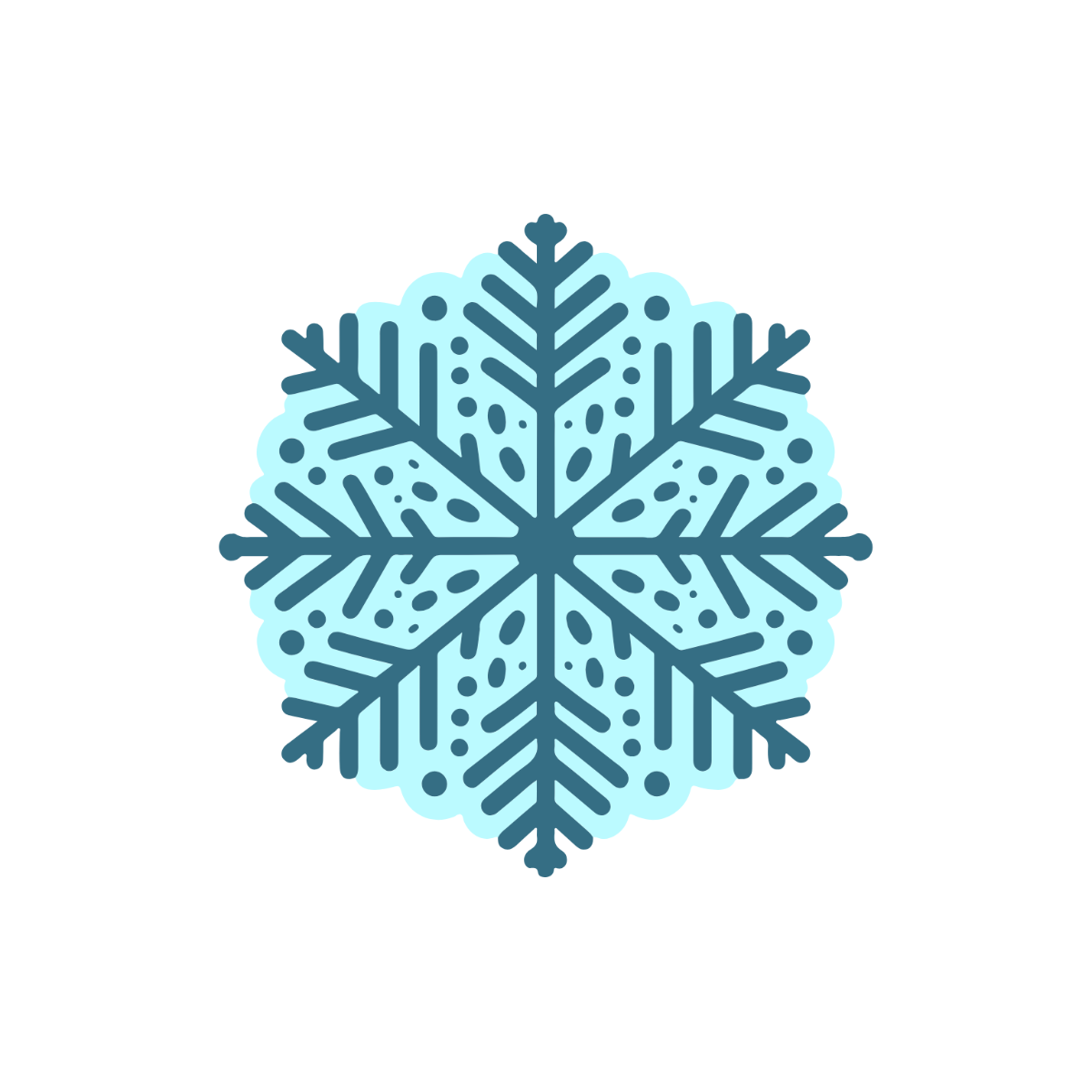 pretty snowflake cliparts