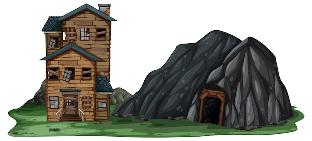 primitive house cliparts