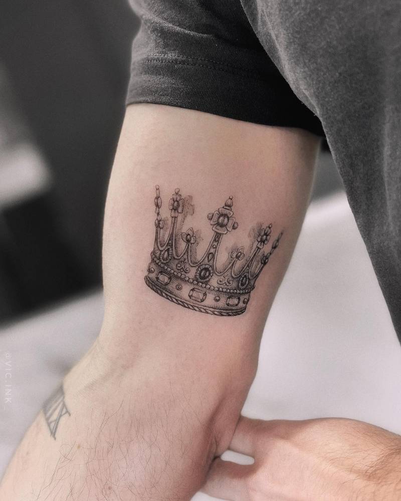 prince crown tattoo