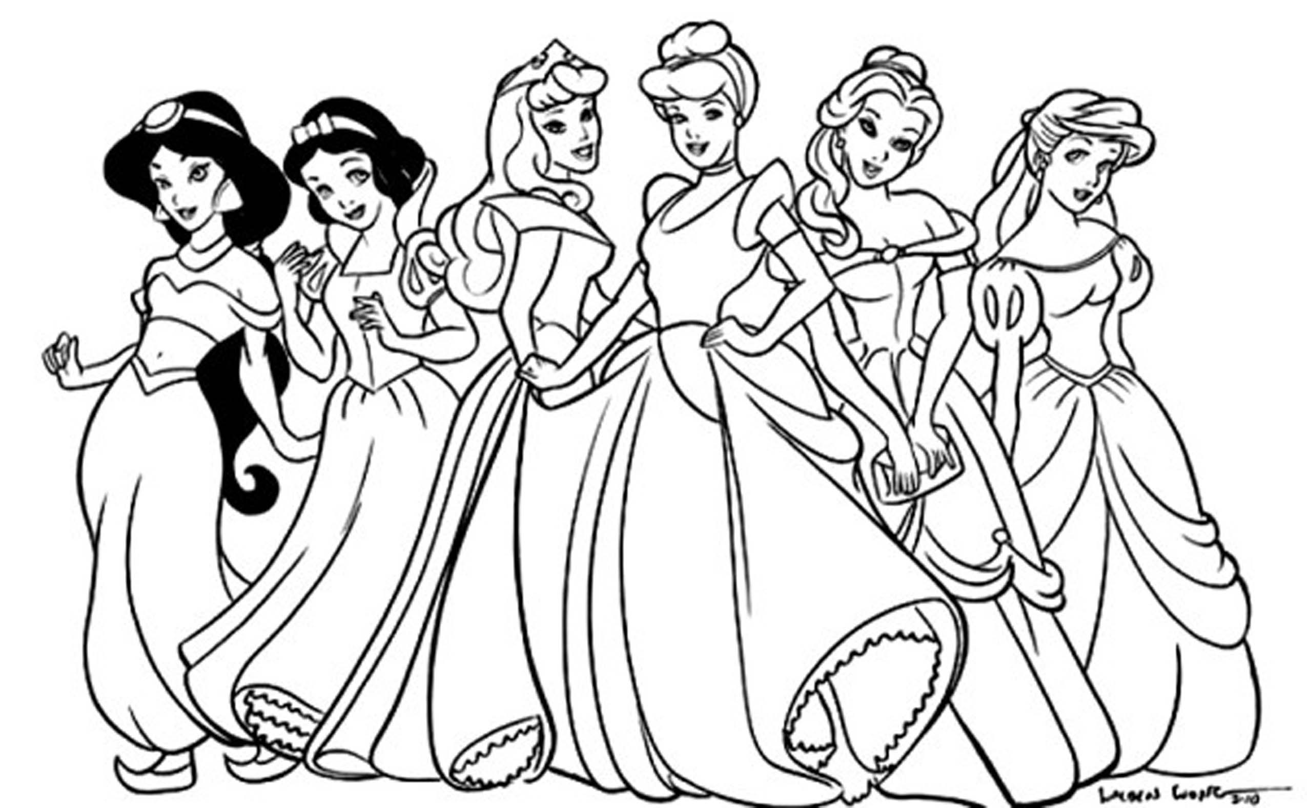 Disney Princess Coloring Sheets Free Quality Coloring Page ...