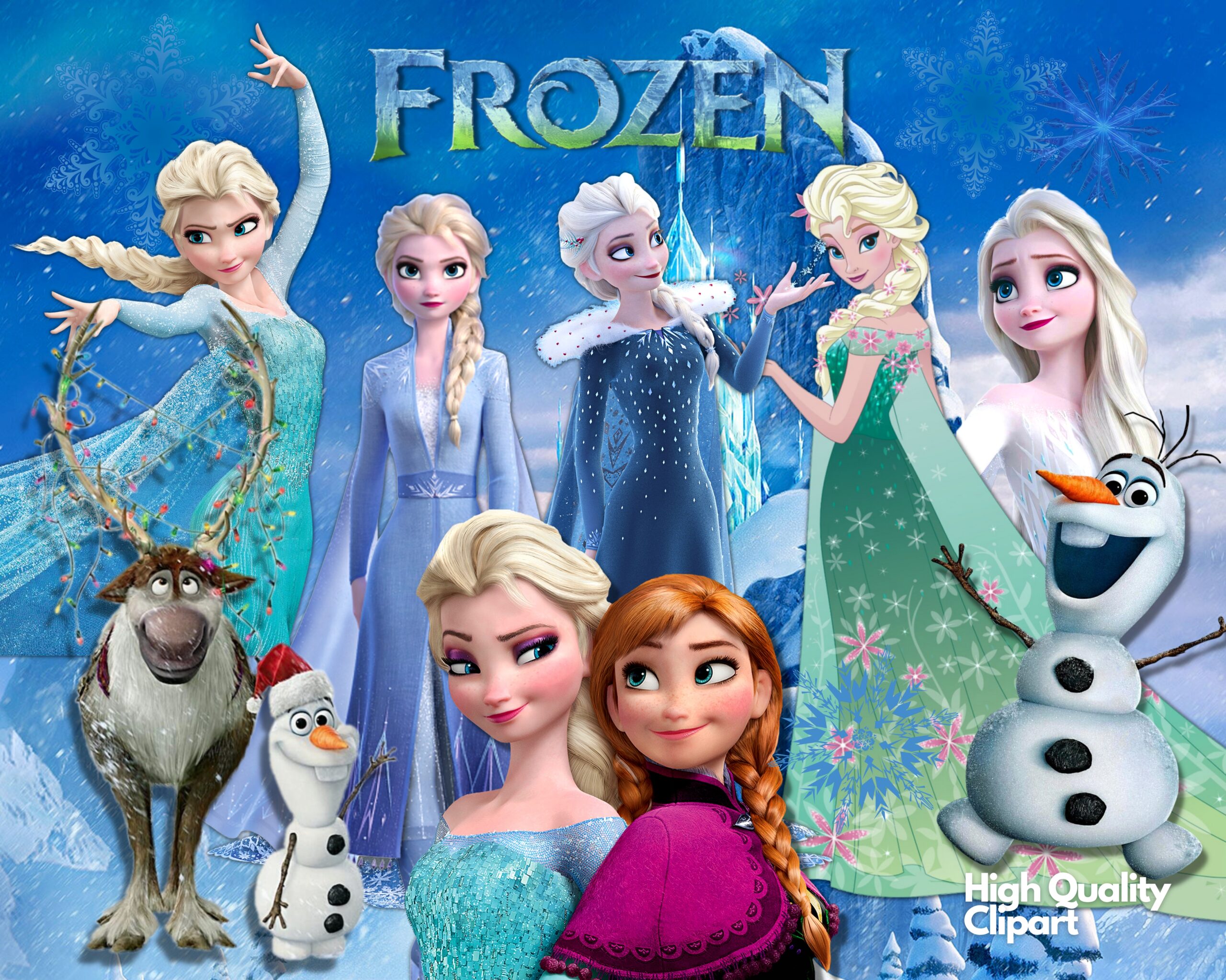 princess frozen cliparts