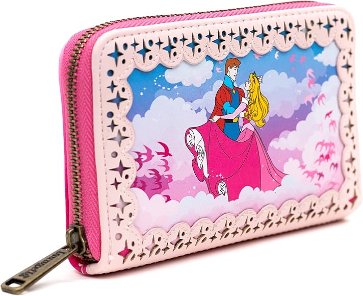 Loungefly PU Wallet Disney Princess Aurora Sleeping Beauty Pink ...