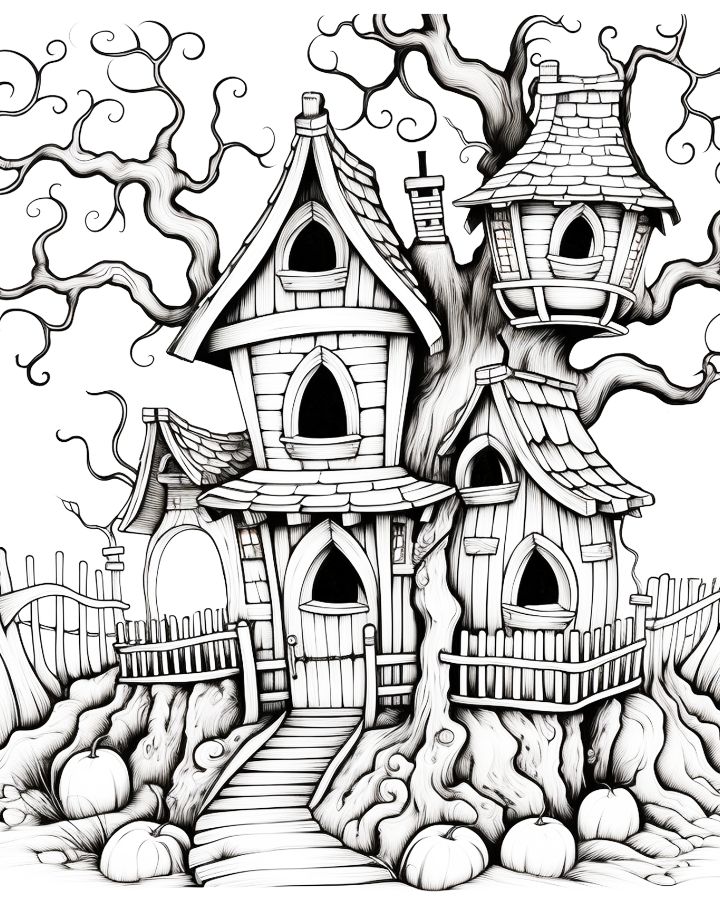 printable adult coloring pages halloween