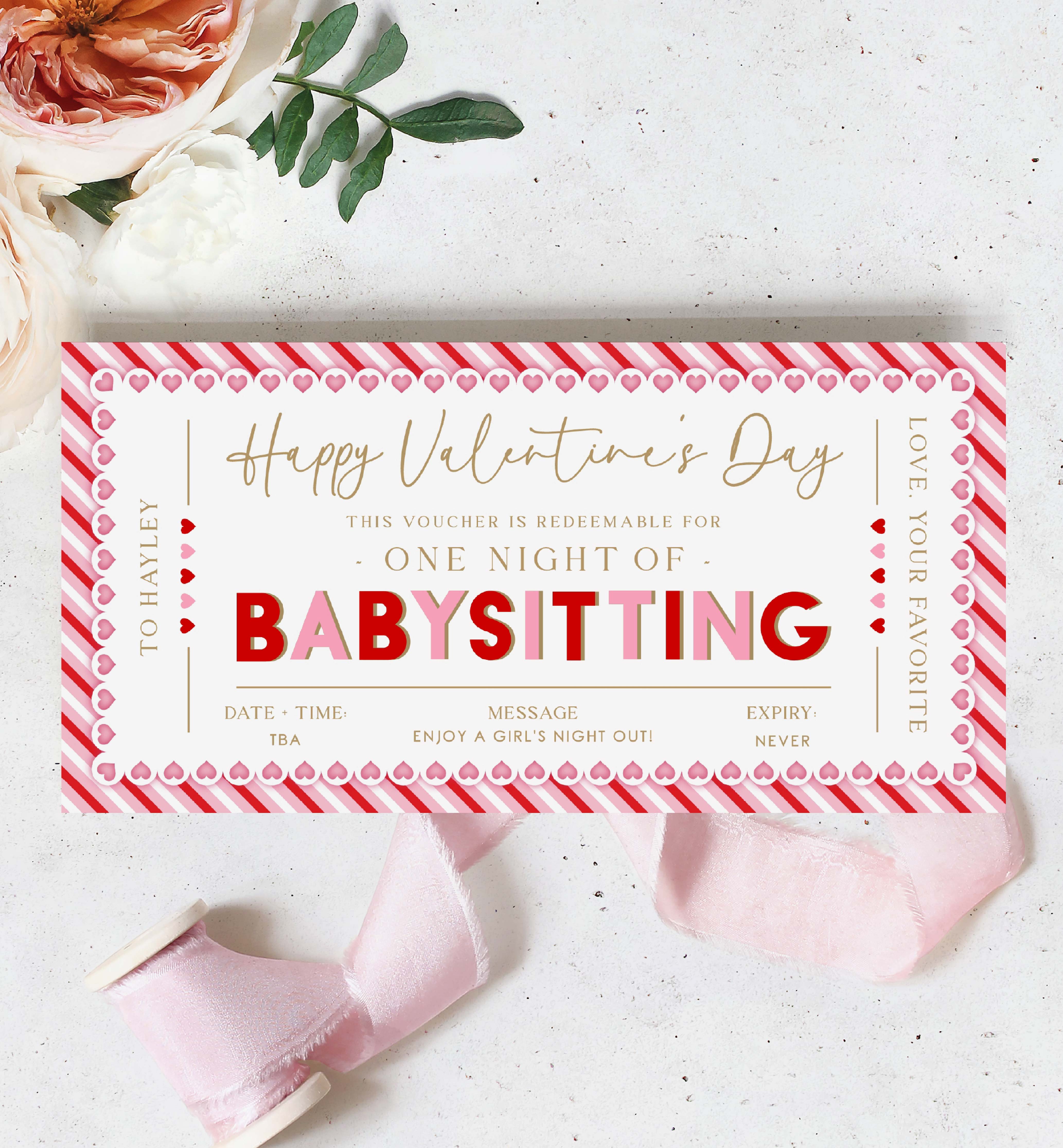 printable babysitting coupon