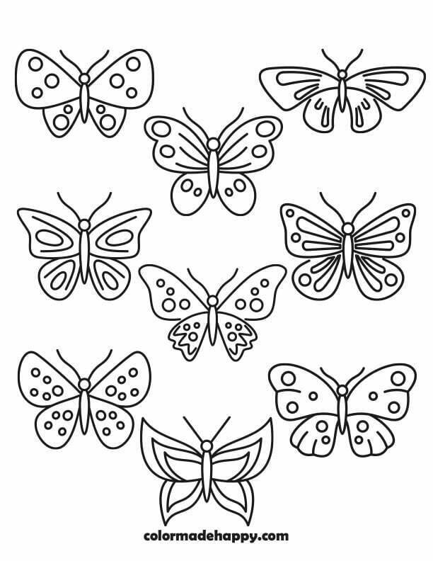 printable butterfly cutouts