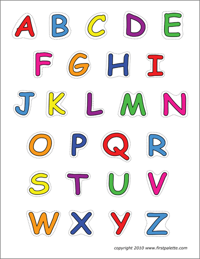 Alphabet Upper Case Letters | Free Printable Templates &amp; Coloring ...