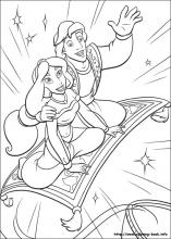printable coloring pages of aladdin