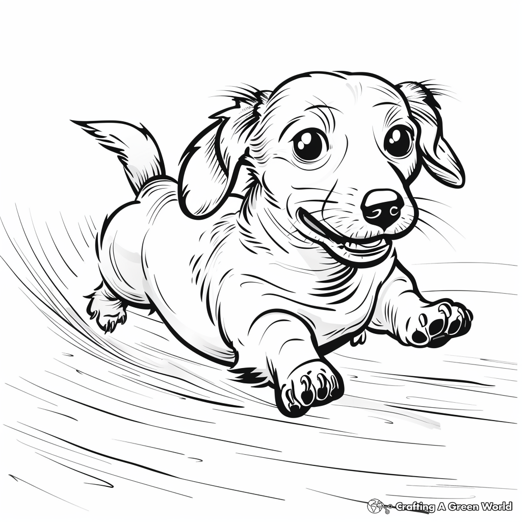 printable coloring pages of dachsunds