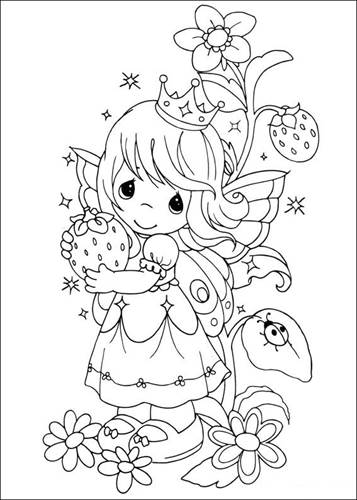 printable coloring pages of precious moments