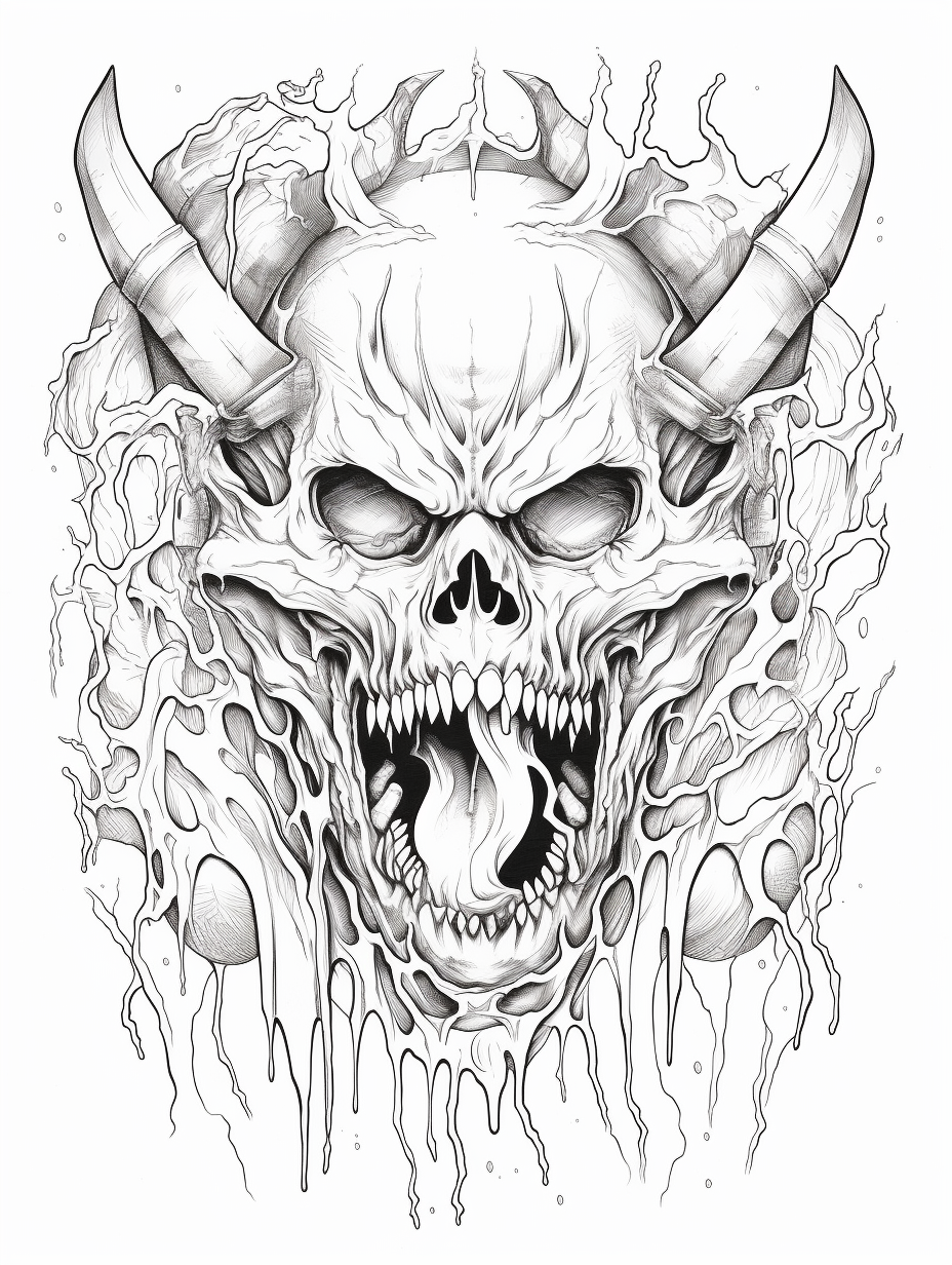 printable coloring pages of skulls