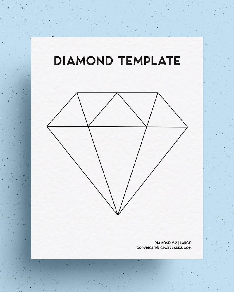 printable diamond template