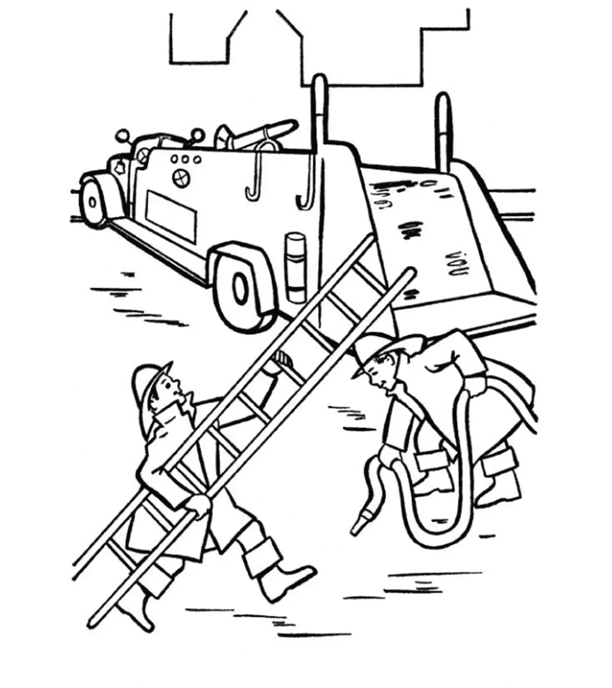 printable firefighter coloring pages