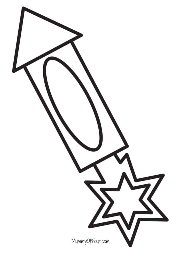 printable fireworks coloring pages