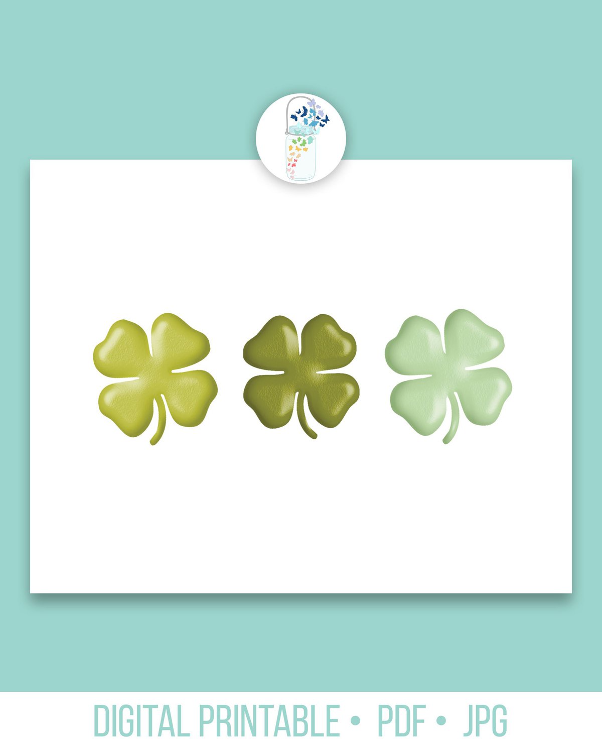Four Leaf Clover Printable Art