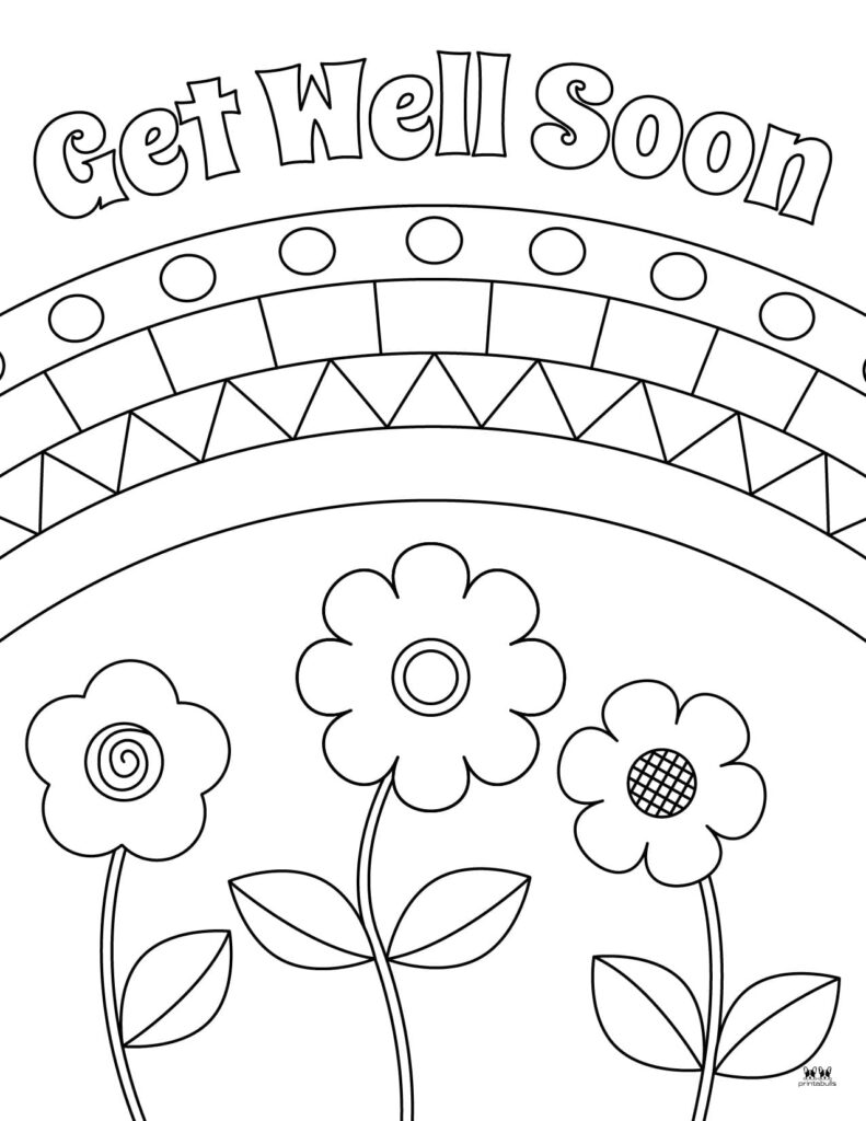 printable get well soon coloring pages