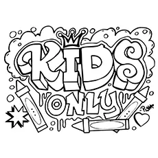 printable graffiti coloring pages
