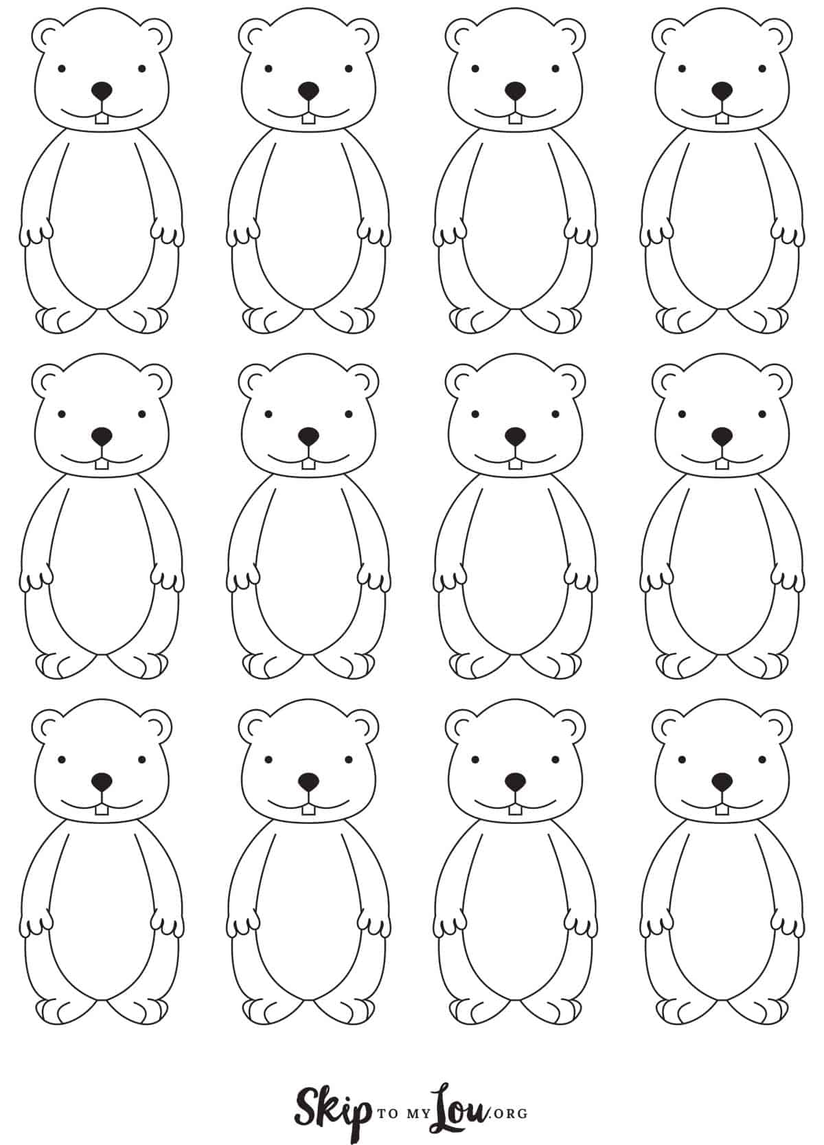 Free Printable Groundhog Craft | Skip To My Lou