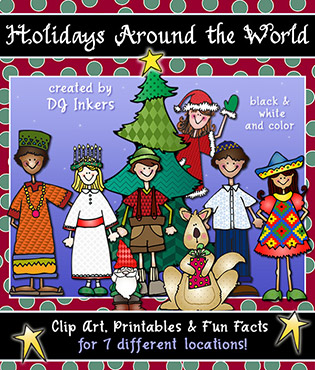 printable holiday cliparts