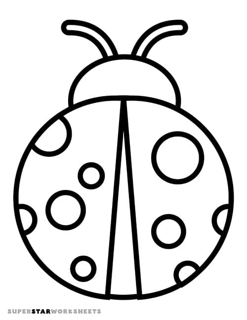 Ladybug Body Template Printable