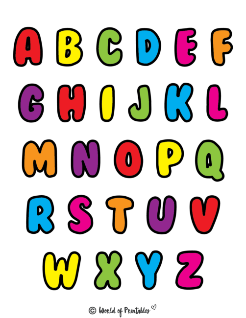 Printable Letters &amp; Alphabet Letters - World of Printables