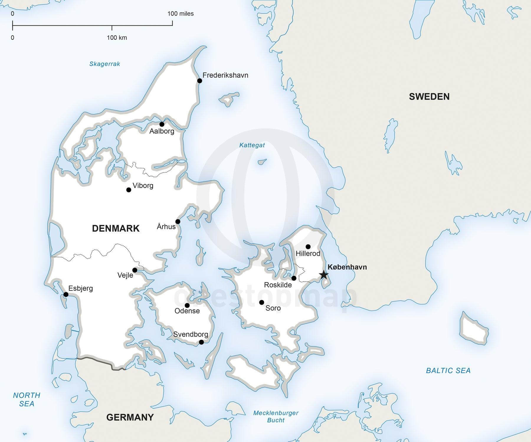 printable map of denmark