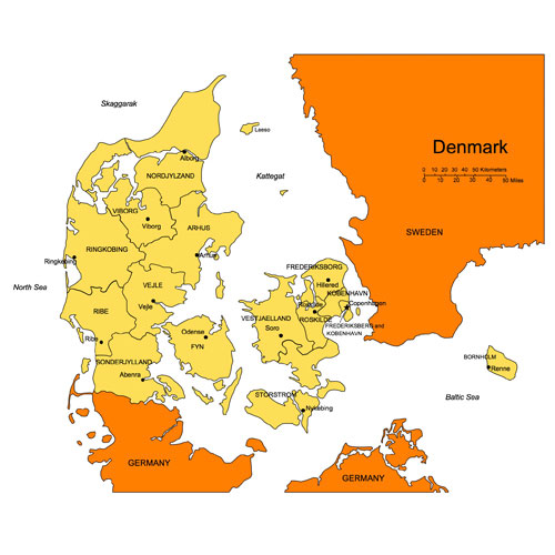 printable map of denmark