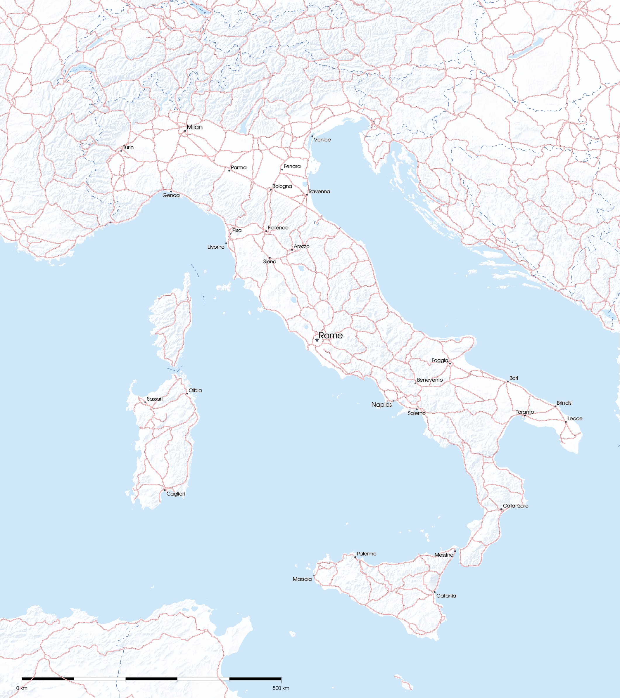 printable map of italy