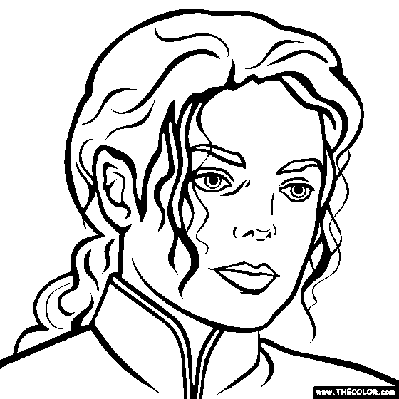 printable michael jackson coloring pages