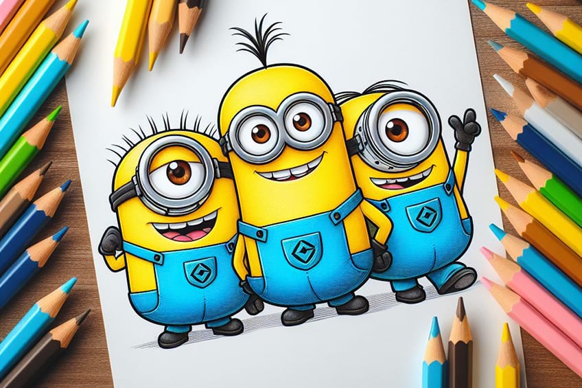 printable minions coloring pages